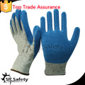 SRSAFETY 13g latex coated hand protective gloves anti cut gloves cutting gloves